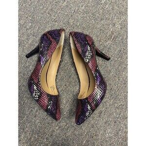 INC Purple Snake print Pumps Size 8.5